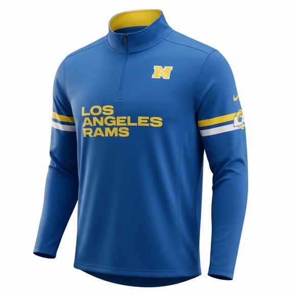 NFL Other - NFL Los Angeles Rams Blue and Yellow Zip Pullover